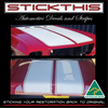 HQ GTS Stick-on Stripe Kit, Sedan or Coupe - Black
