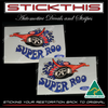 Super Roo Fender/Guard Decals (large) PAIR - To suit Ford XW GT