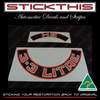 Air Cleaner Decal Kit Red - HZ 6 Cylinder - HZ 3.3 Litre