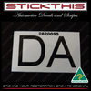 Radiator Parts Picking Label, DA 2820095 - HQ HJ Auto 173 202 no A/C