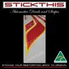 HZ Mid Red DY3 Sandman Ute and Panelvan Stripe and Decal Sticker Kit