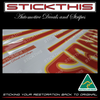 HX DY4 Sandman Stripe Decal Kit Screenprinted