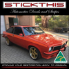 LX SS Hatch Torana Accent Stripes - Orange, Red, Orange