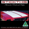 HQ GTS Stick-on Stripe Kit, Sedan or Coupe - Black