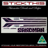 Screenprinted HX DX5 Sandman Stripe Decal Kit