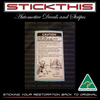 Jack Instruction Decal 92008723 (DD) - VB VC VH VK VL Sedan