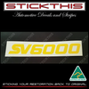 VZ SV 6000 Complete Stripe and Logo Kit