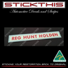 Reg Hunt Holden SA
