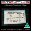 Ute Tail Gate Hook Instruction Decal - VG, VP, VR, VS, VU