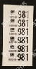Wire Harness Label - VL Tail Lights Sedan 92018981