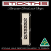 Picking Label VO - VL Speedo Cable LF1/ML4 & LW5/MS1 Early (to Aug ’86)