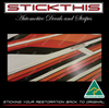 Chrysler CL Valiant Drifter Ute Stripes - Orange, Red, Black