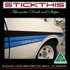 Chrysler CL Valiant Drifter Panelvan Stripes - Light Blue, Mid Blue