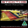 Chrysler CL Valiant Drifter Panelvan Stripes - Orange, Red, Black