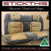 VS GTS-R - Cloth Seat Door Trim Material Interior GTSR grey HSV GTS Yellow Stitch Patern Reproduction Taxi Yellow VR Commodore Tri Spoke Carby Spoiler Wing 