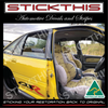 VS GTS-R - Cloth Seat Door Trim Material Interior GTSR grey HSV GTS Yellow Stitch Patern Reproduction Taxi Yellow VR Commodore Tri Spoke Carby Spoiler Wing 
