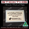 Hydratrak Differential Label Decal - Early VR