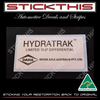 Hydratrak Differential Label Decal - VT VX VY VZ