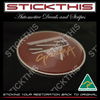 VN Group A SS Badge 57mm Diameter with Aluminum Disc - Steering Wheel