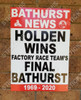 Bathurst News A3 Poster - Holden Wins Factory Race Team's Final Bathurst