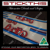 TD TE Gemini Gypsy Stripe and Decal Kit.  - Darkblue, Blue, Red and Orange