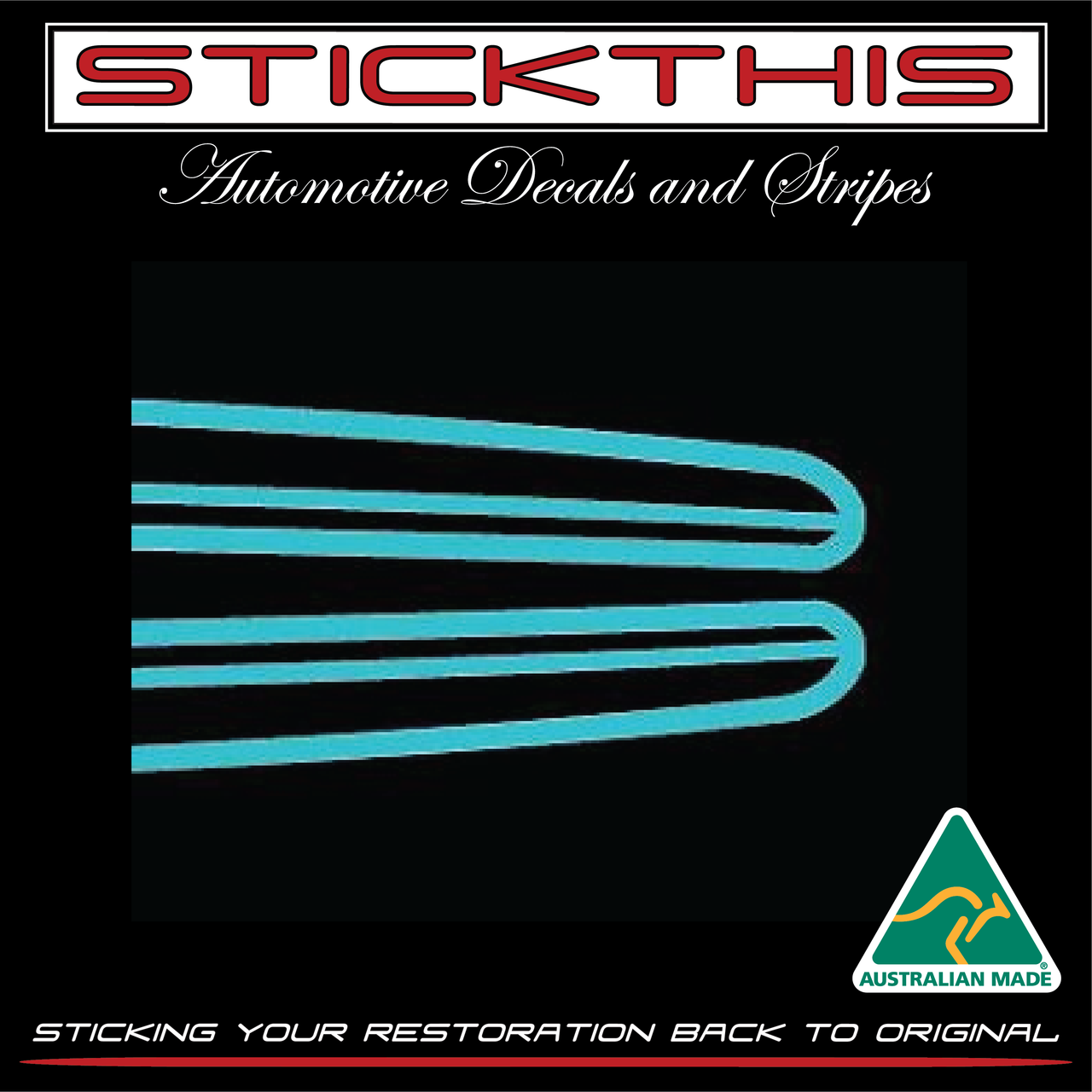 LH SLR 5000 Side Guard Stripes Paint Mask STICKTHIS Automotive