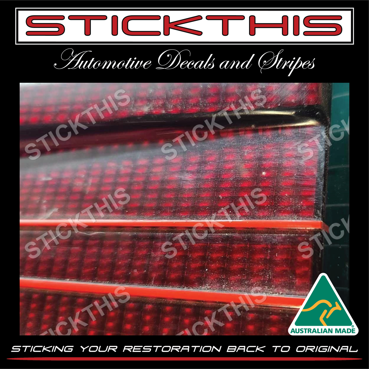 Vp Ss Sticker VP S Pack and SS Tail Light and Boot Garnish Pinstripe - Red ...