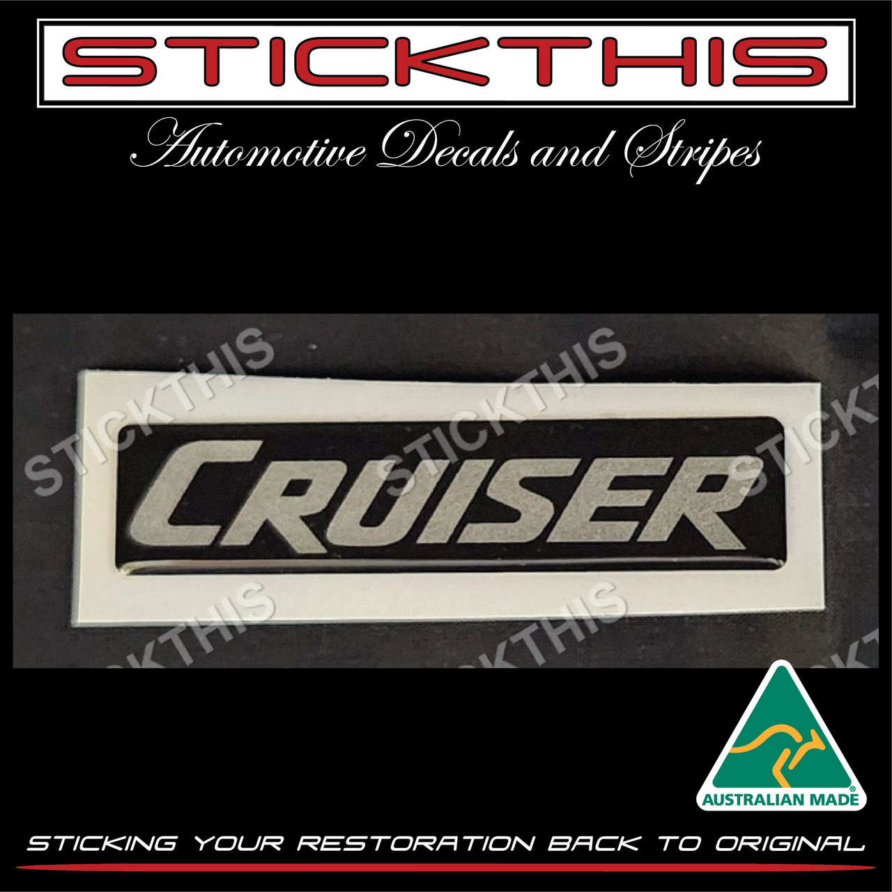 ARB Domed Decal Badge – 94x45mm Bull Bar Sticker – Suit Toyota Landcruiser 80 Series