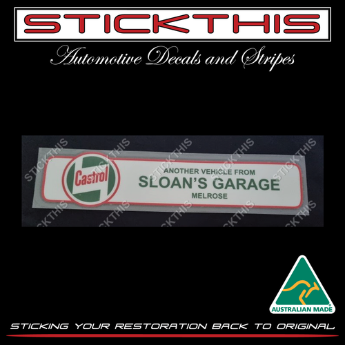 Sloan's Garage Melrose SA