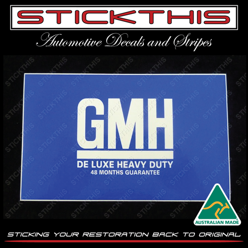 Heavy Duty Battery Decal - Pre 1975