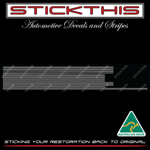 VH SL and SL/X Double Stripe - Complete Stripe Kit - Silver