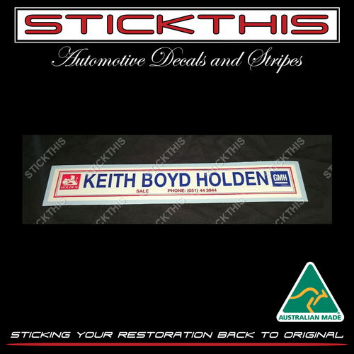 Keith Boyd Holden - Sale VIC