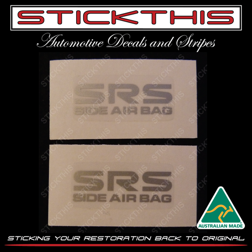 SRS Side Air Bag, Pillar Decal - VT VX VY VZ - x2