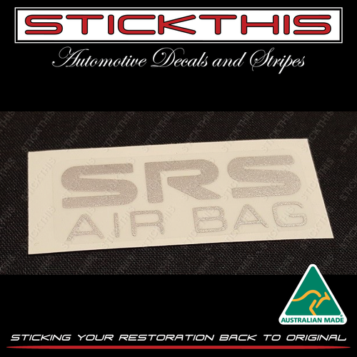 SRS Side Air Bag, Pillar Decal - VR VS