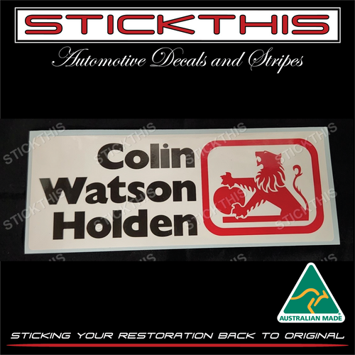 Colin Watson Holden VIC