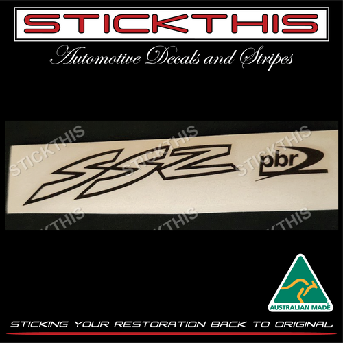 VZ "SSZ PBR" Front Brake Caliper Decals - Black