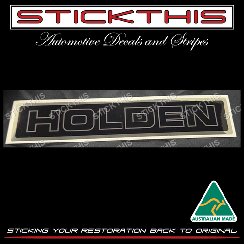 HQ-WB 1 Ton/Tonner Cab Chassis "HOLDEN" Rear Chassis Decal