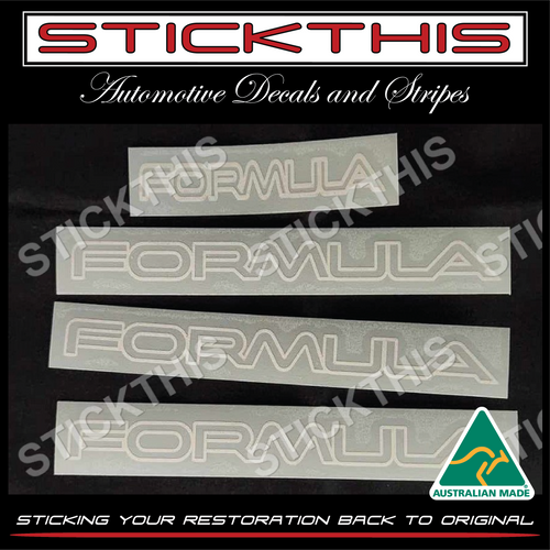 VP Formula Decal Kit - White