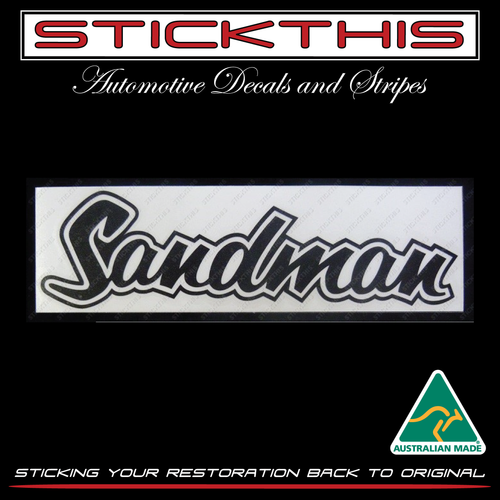Sandman Pillar Decal, Black - HQ HJ