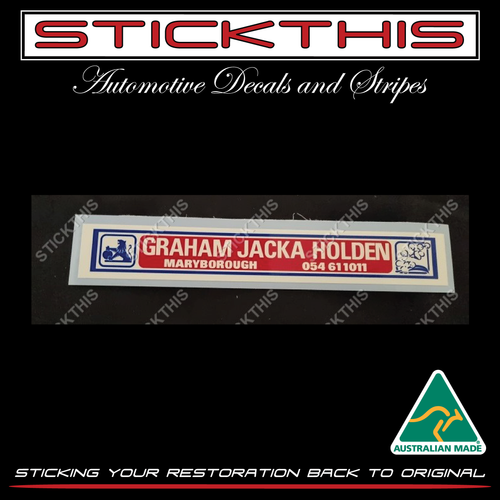 Graham Jacka Holden - Maryborough VIC