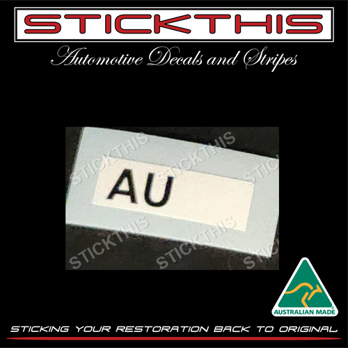 Picking Label AU - VB VC VH - V8 Brake Booster