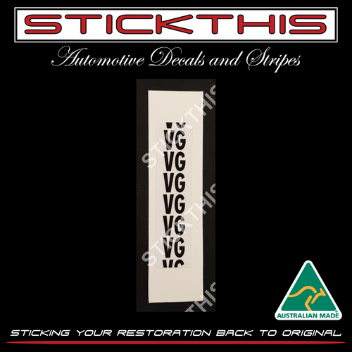 Picking Label VG - VL Speedo Cable (A9L) HDT SS Group A