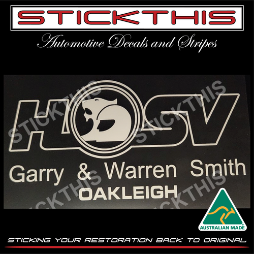Garry and Warren Smith HSV Oakleigh VIC