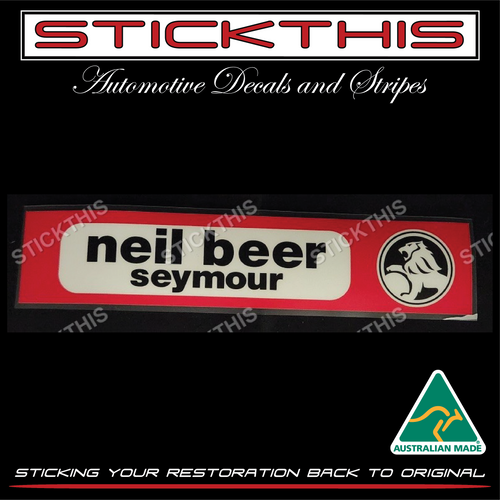 Neil Beer Holden Seymour VIC
