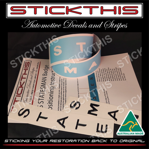 VS S2, S3 and WH S1 "STATESMAN" Garnish Badge - Chrome