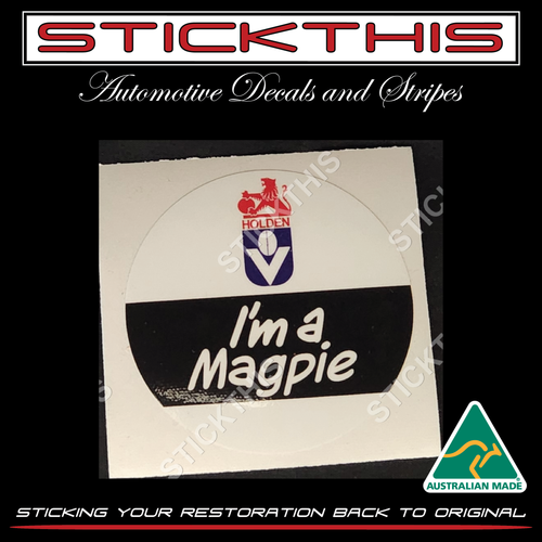 HOLDEN Sponsored 1983, Football VFL AFL Collingwood - I'm a Magpie