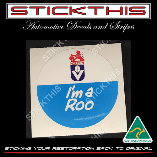 HOLDEN Sponsored 1983, Football VFL AFL North Melbourne - I'm a Roo