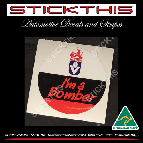 HOLDEN Sponsored 1983, Football VFL AFL Essendon - I'm a Bomber