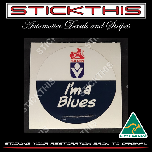 HOLDEN Sponsored 1983, Football VFL AFL Carlton - I'm a Blues