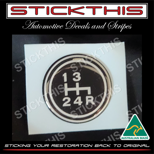 Datsun 240z Manual Shift Knob Pattern - 4 Speed